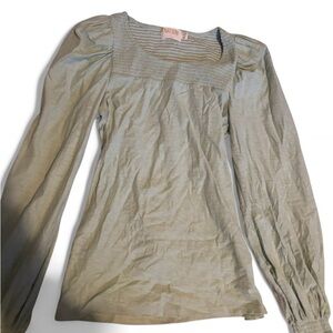 Nation LTD Soft Green Smocked Top